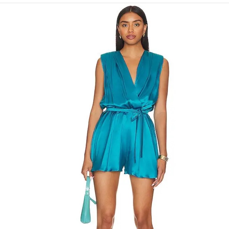 Nwot Amanda Uprichard Lamarca Romper In Maui Size Medium